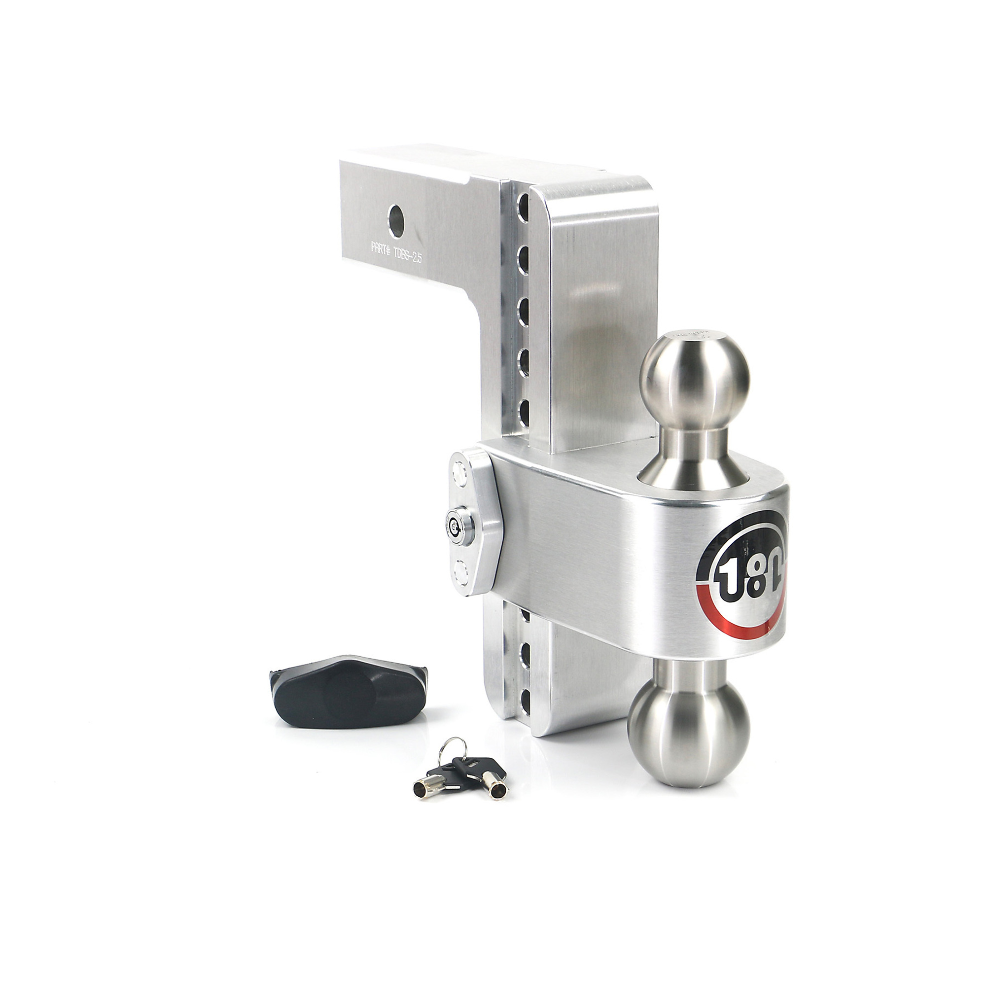 Weigh-Safe 180 Turnover Ball Hitch - 8in. Drop, 2.5in. Shank, 18500 Lb. Capacity, 2-5/16in. Ball Diameter, Class V, Model# LTB8-2.5